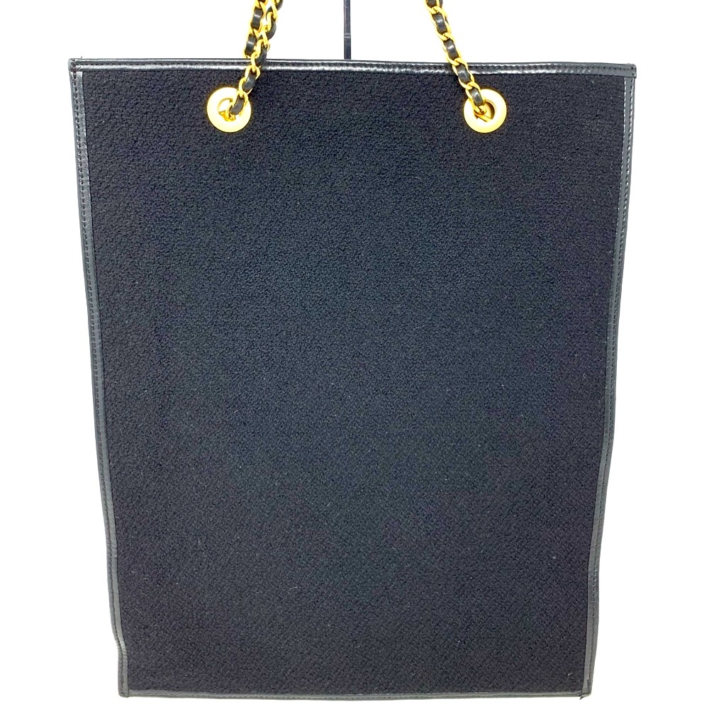 Chanel Rare Vintage Coco Gabrielle Jeweled Wool Leather Shopping Tote - Picture 3 of 14